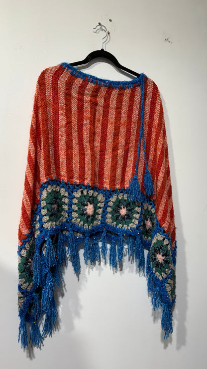 Handcrafted Crochet poncho #35