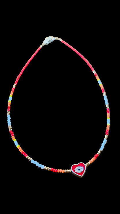 BOHEMIAN STYLE HANDCRAFTED BEADS NECKLACE #NECK253