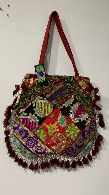 BOHEMIAN HANDCRAFTED TOTE BAG #7782