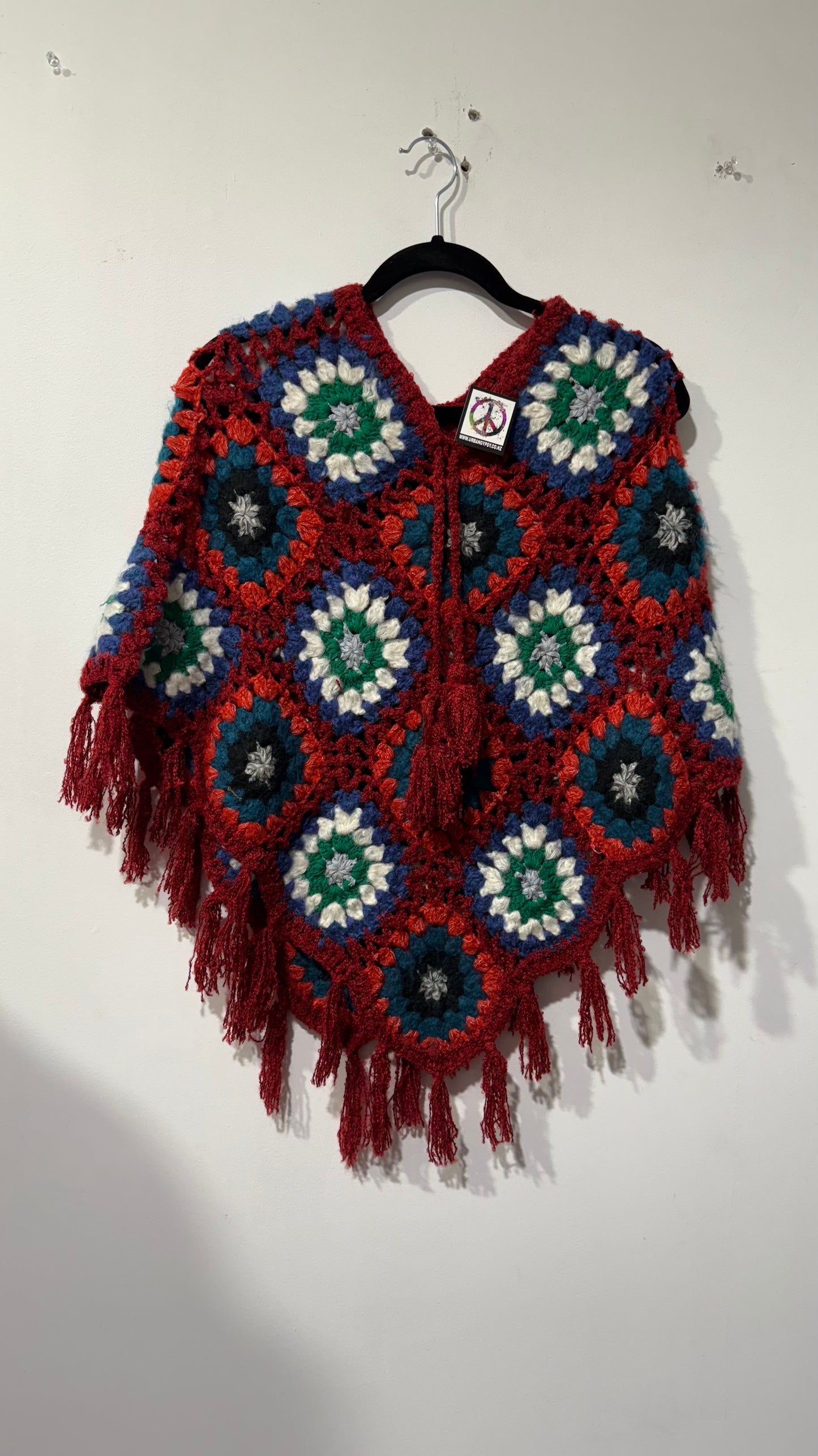 Handcrafted Crochet poncho #36