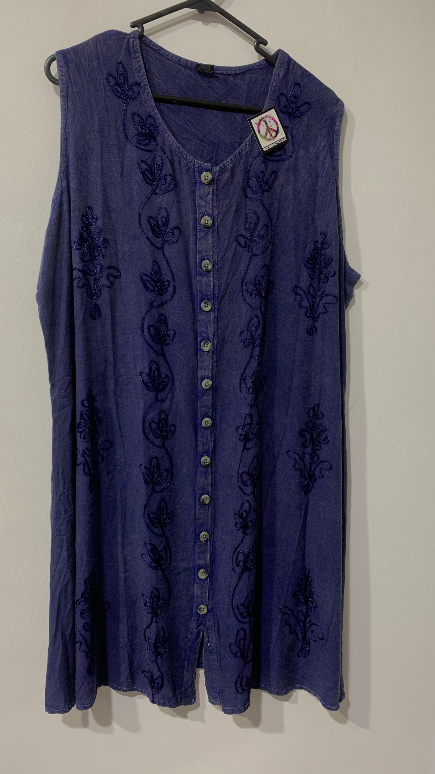 Bohemian style handcrafted Midi dress #46262