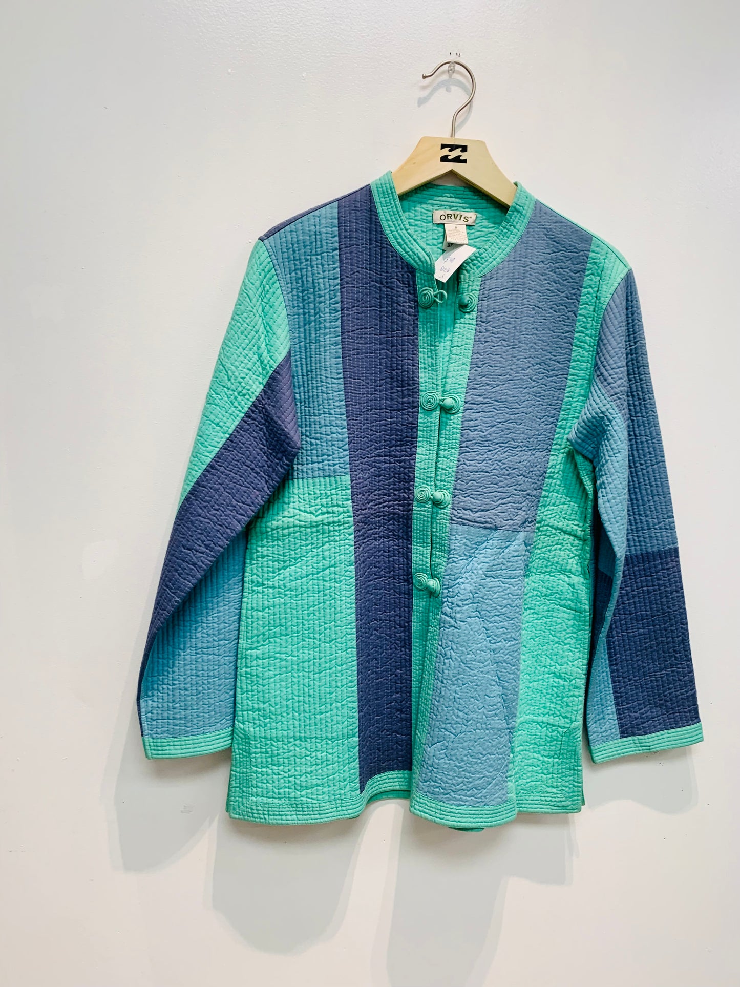 Handcrafted Reversible waist length Quilting Kantha Coat # QUIL025