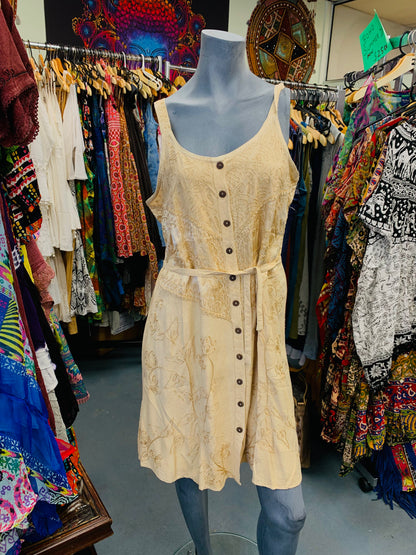 Bohemian style handcrafted Cotton Tunic dress # DRE237