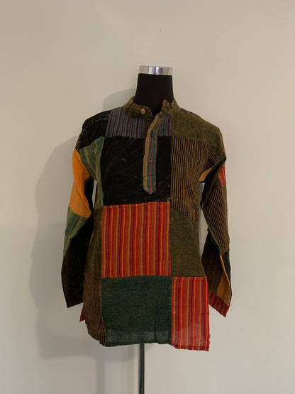 Bohemian handcrafted cotton Kurta # KURT617