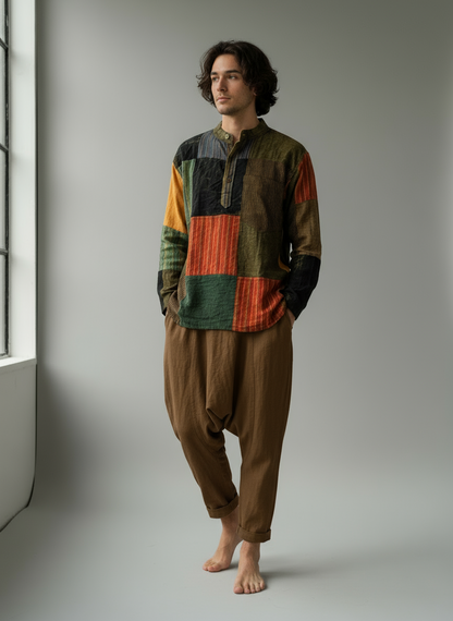 Bohemian handcrafted cotton Kurta # KURT617