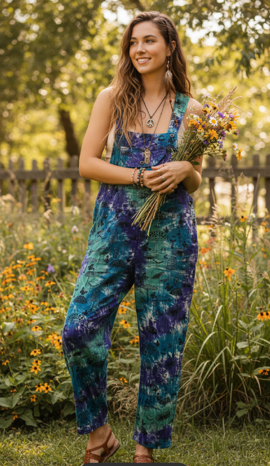 Bohemian Handcrafted Jumpsuits / Overalls/ Dangries #JUM0339