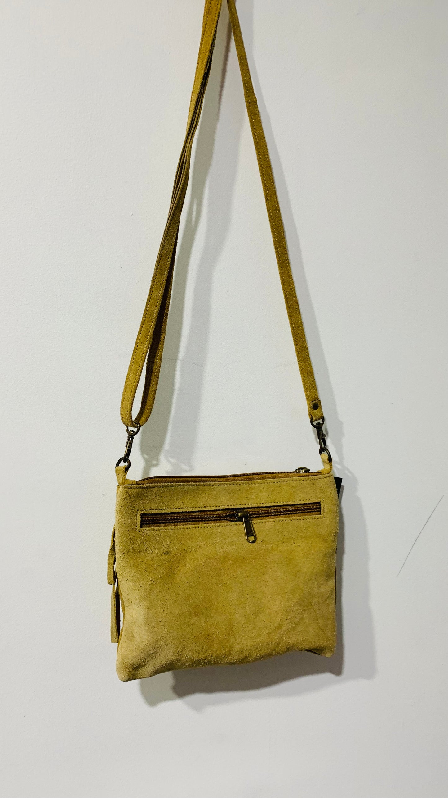 BOHEMIAN STYLE HANDCRAFTED GENUINE  SUEDE LEATHER BAGS #206585