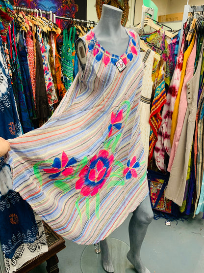 Bohemian style handcrafted Flowy dress #DRE327