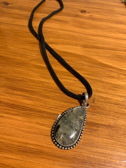 Bohemian style handcrafted natural Stone Pendant # 4077