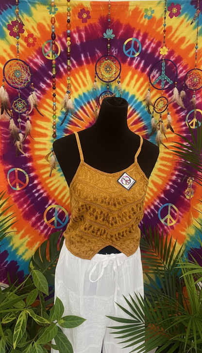 Bohemian Handcrafted Crop Top #CRTOP1002