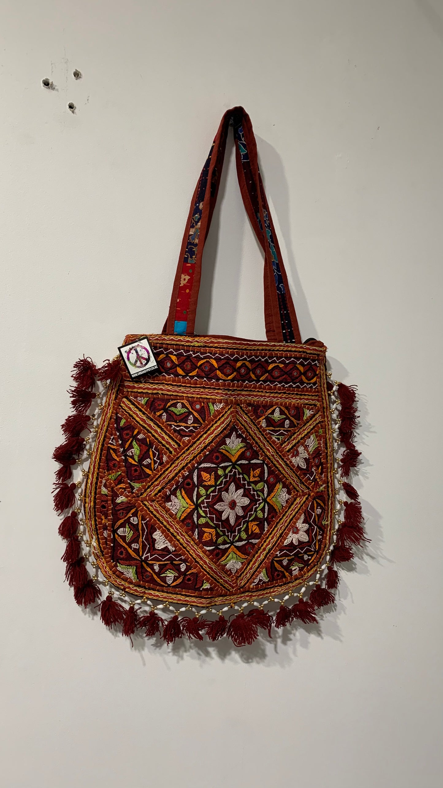 BOHEMIAN HANDCRAFTED TOTE BAG #7779