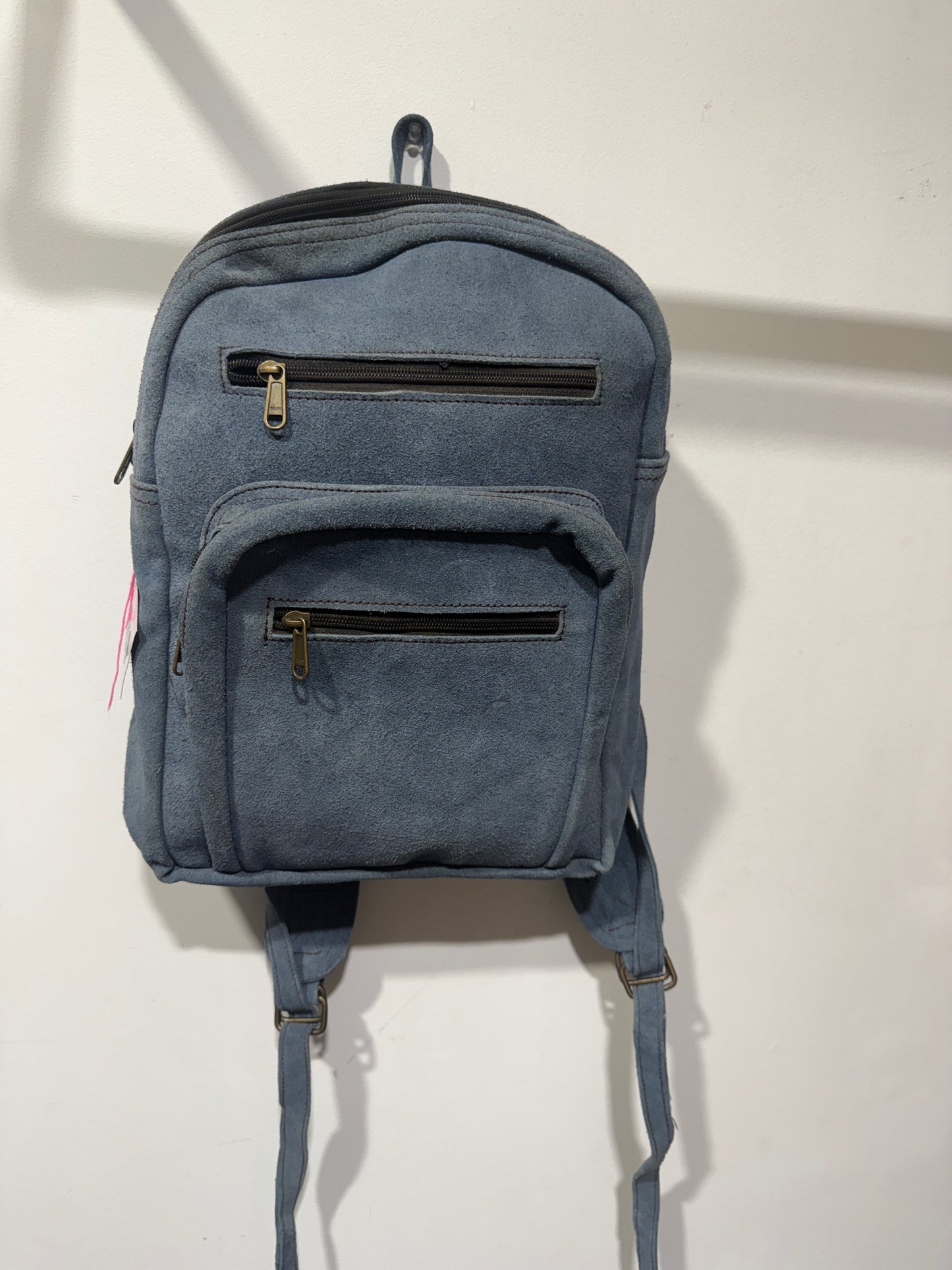 Bohemian style handcrafted Genuine leather Backpack  #5597