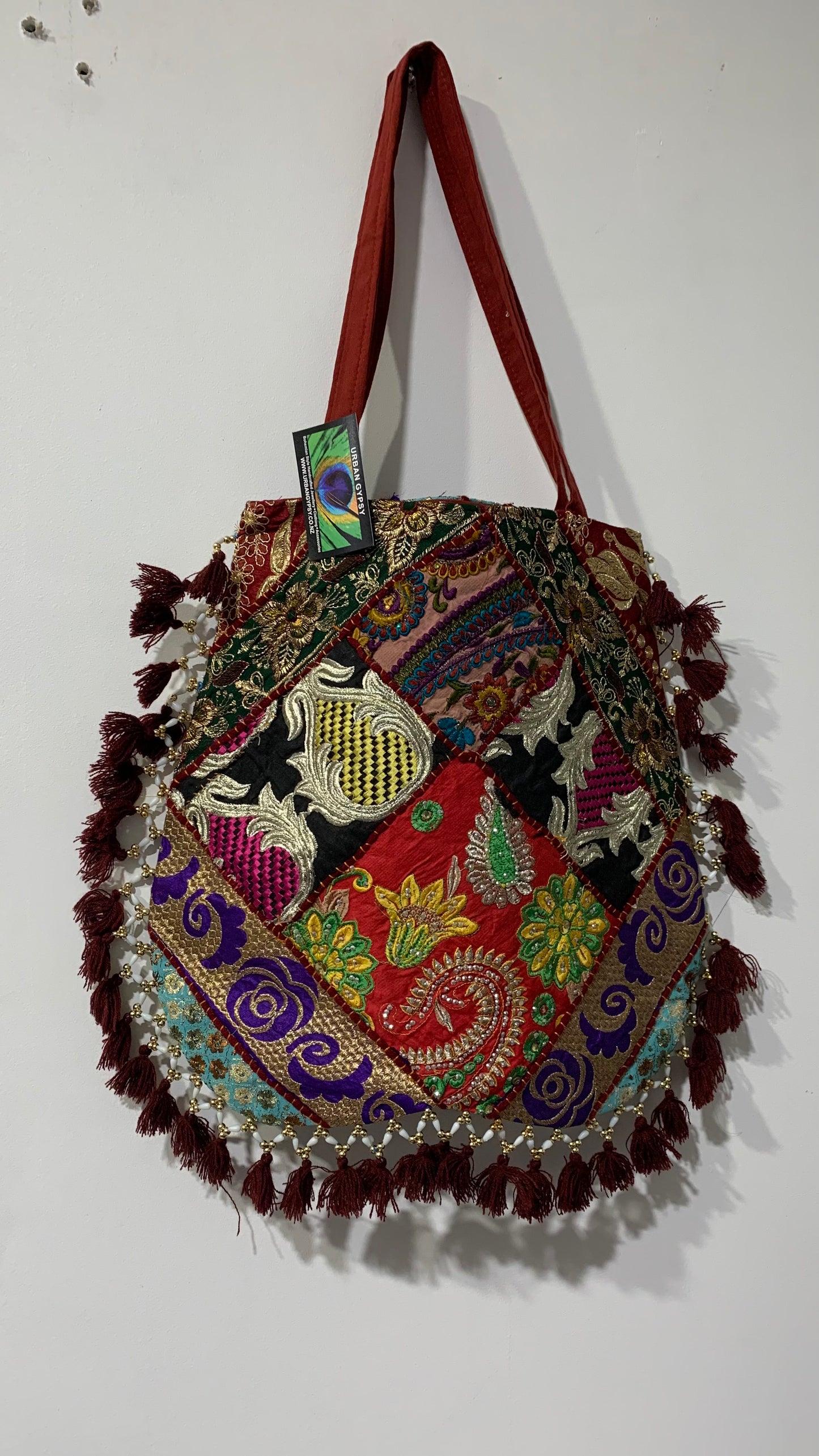 BOHEMIAN HANDCRAFTED TOTE BAG #7782