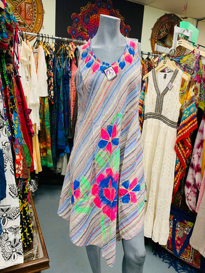Bohemian style handcrafted Flowy dress #DRE327