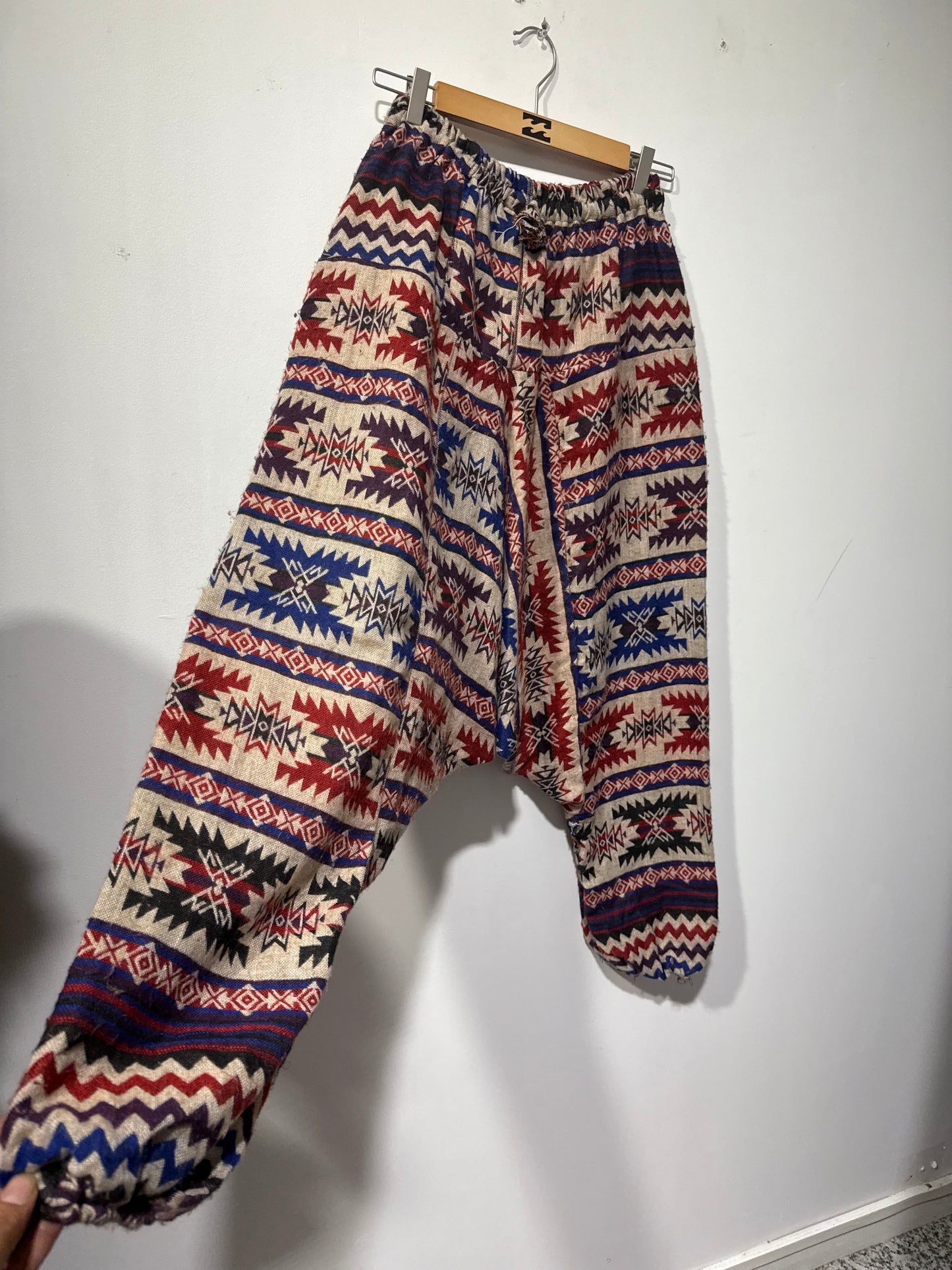 HANDCRAFTED WARM DROP CROTCH PANTS #WOOL2121