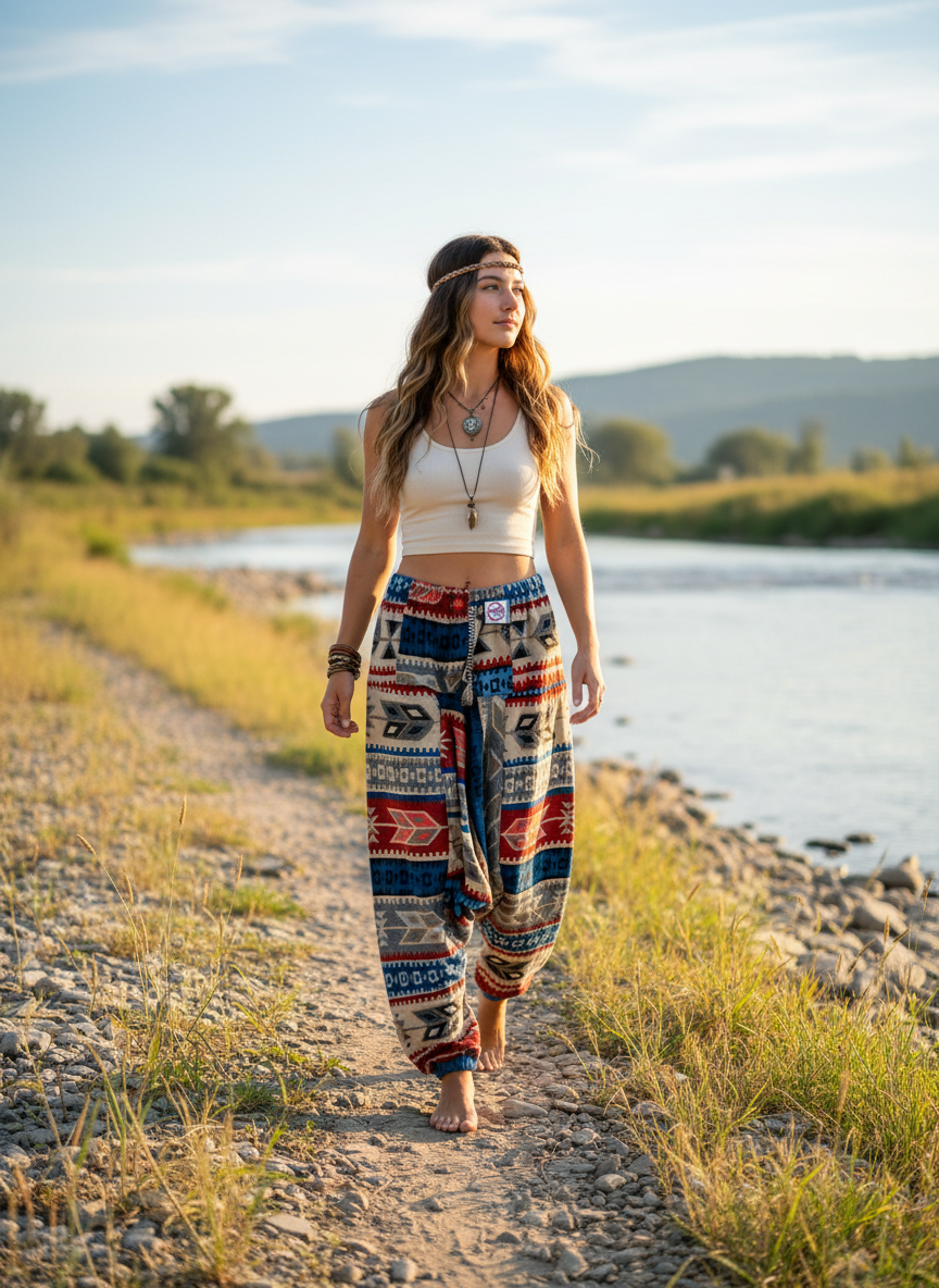 HANDCRAFTED WARM DROP CROTCH PANTS #WOOL25