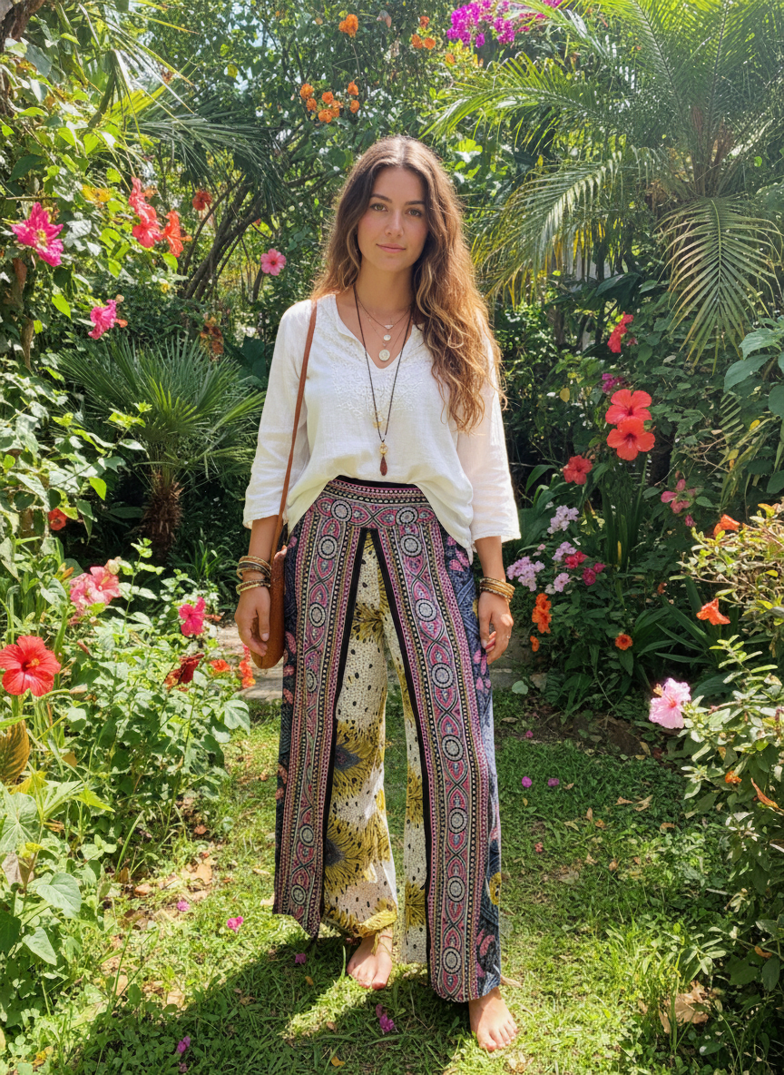 Bohemian Style Handcrafted Pants #STP137