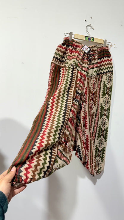 HANDCRAFTED WARM DROP CROTCH PANTS #WOOL29