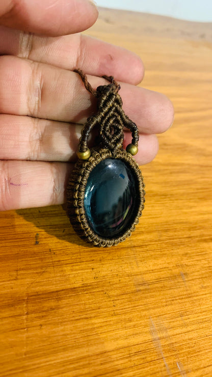 Bohemian style handcrafted Macrame necklace # 5