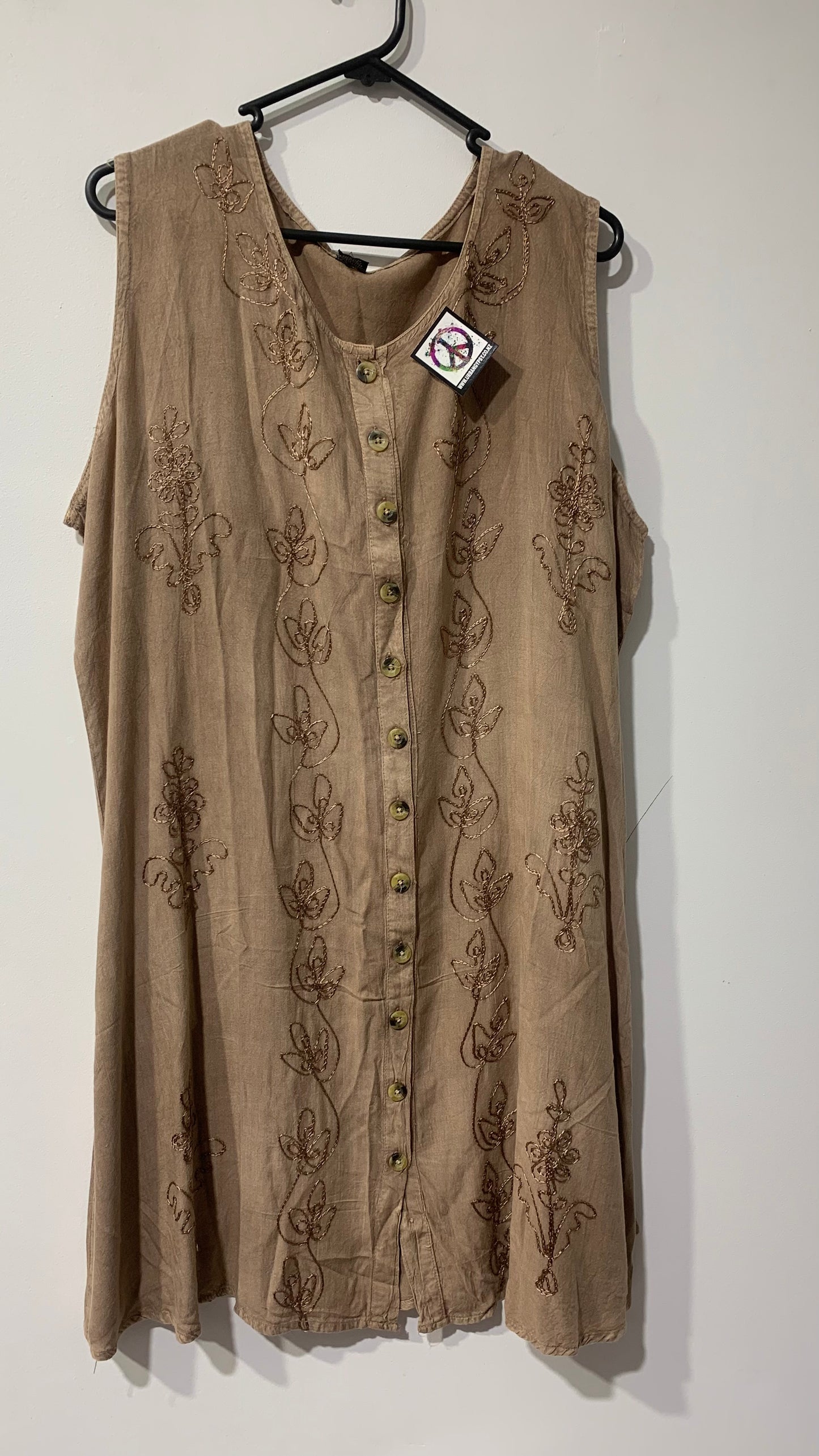 Bohemian style handcrafted Midi dress #46262