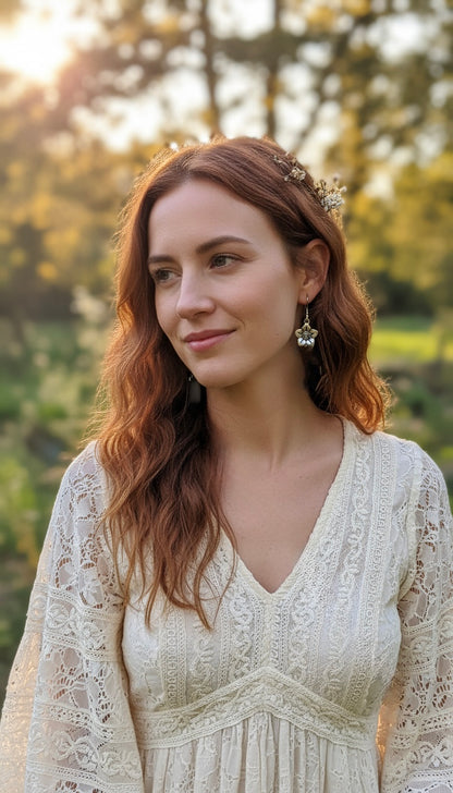 BOHEMIAN HANDCRAFTED TINY EARRINGS #EAR163