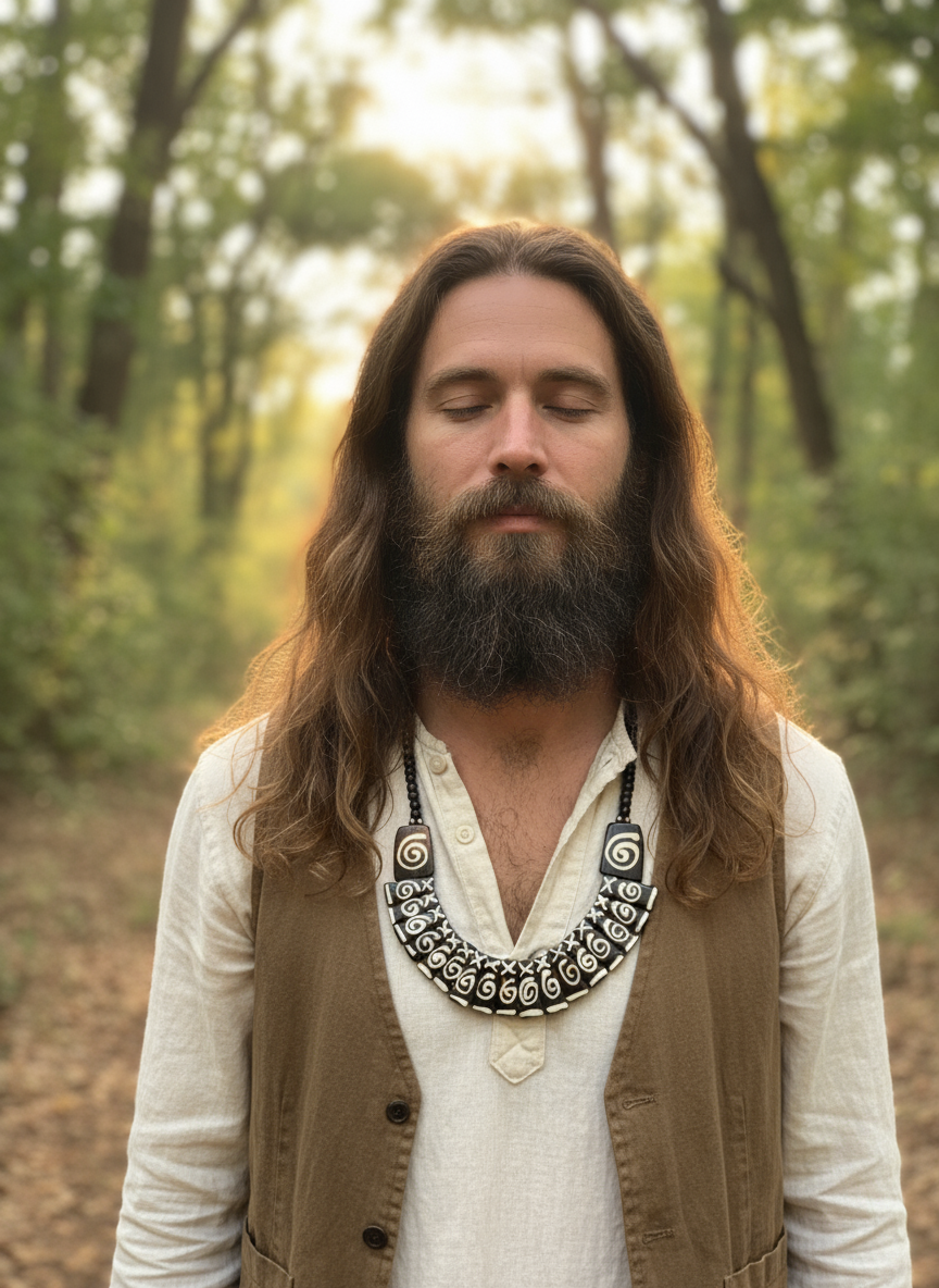 Bohemian style handcrafted Tribal  Necklace