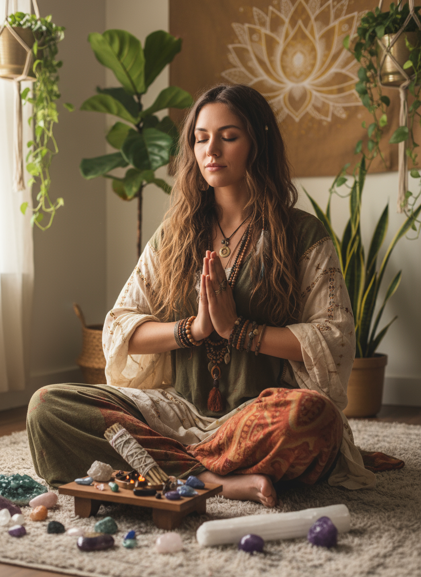 BOHO NATURAL PALM STONE # 12222