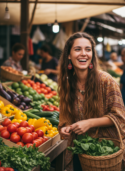 Bohemian style handcrafted Tibetan earrings #220101