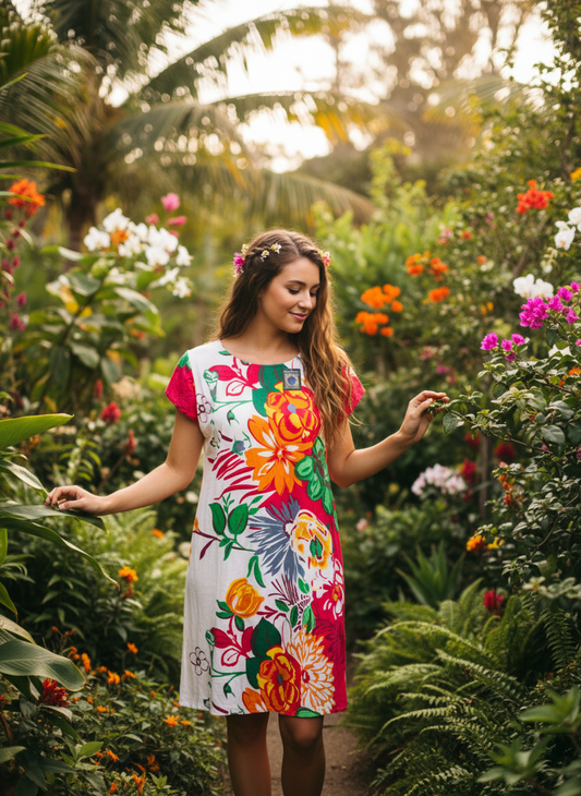 BOHEMIAN STYLE HANDCRAFTED DRESS #5645