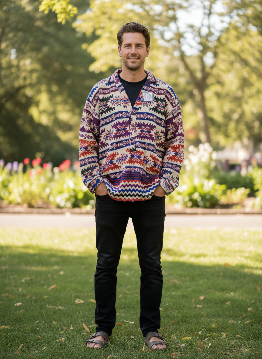 Handcrafted warm Kurta / Shirt # 75982