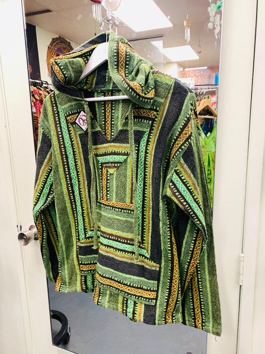 Boho handcrafted UNISEX Baja Hoodie  #017617