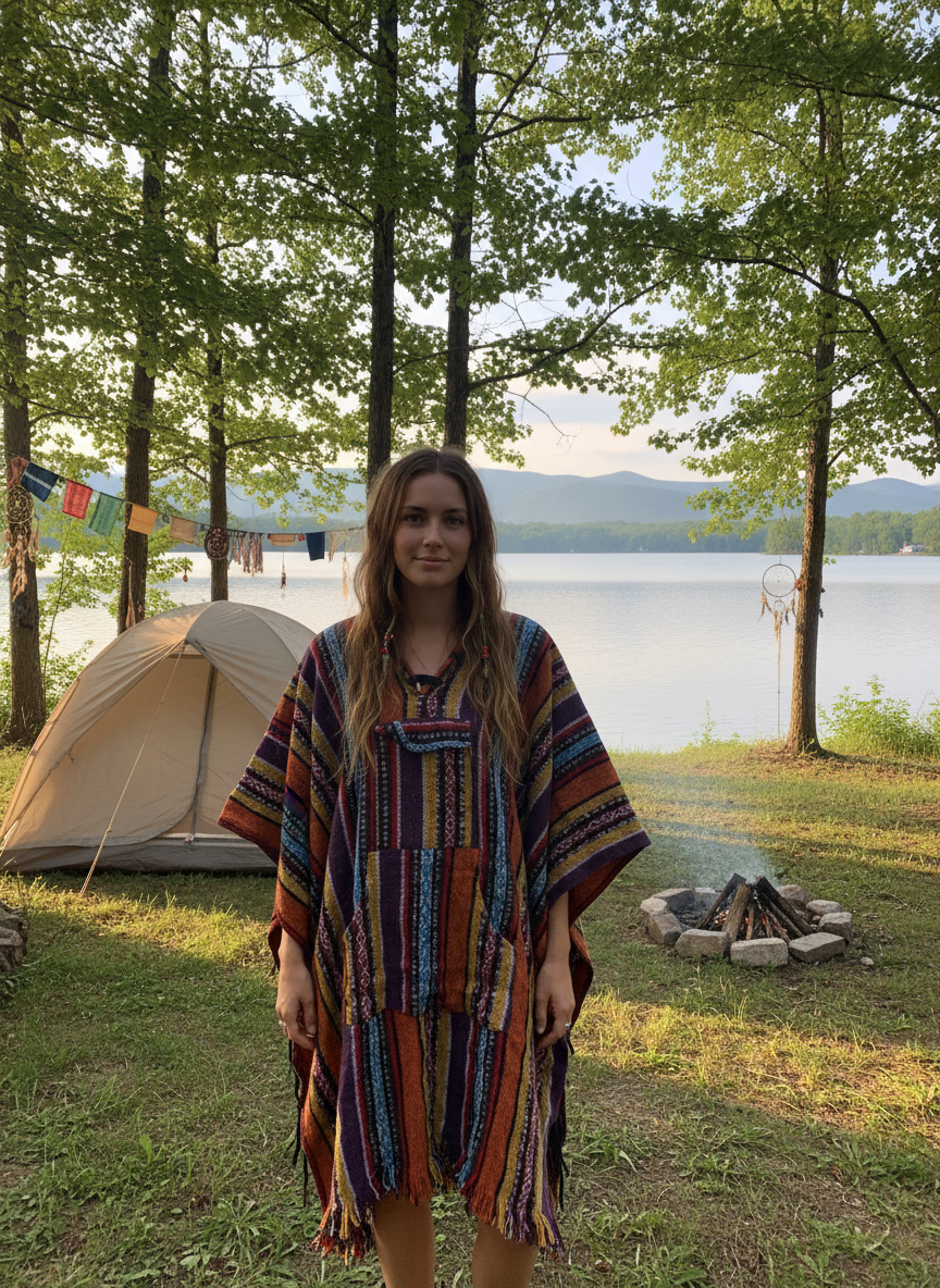 Handcrafted Hoodie UNISEX Gheri poncho #767778