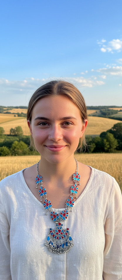 HANDCRAFTED DANGLE NECKLACE #A213