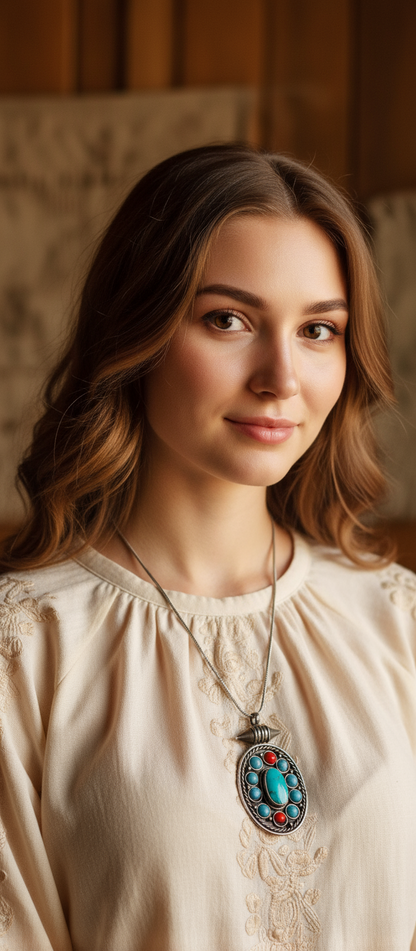 HANDCRAFTED TIBETAN NECKLACE #A217