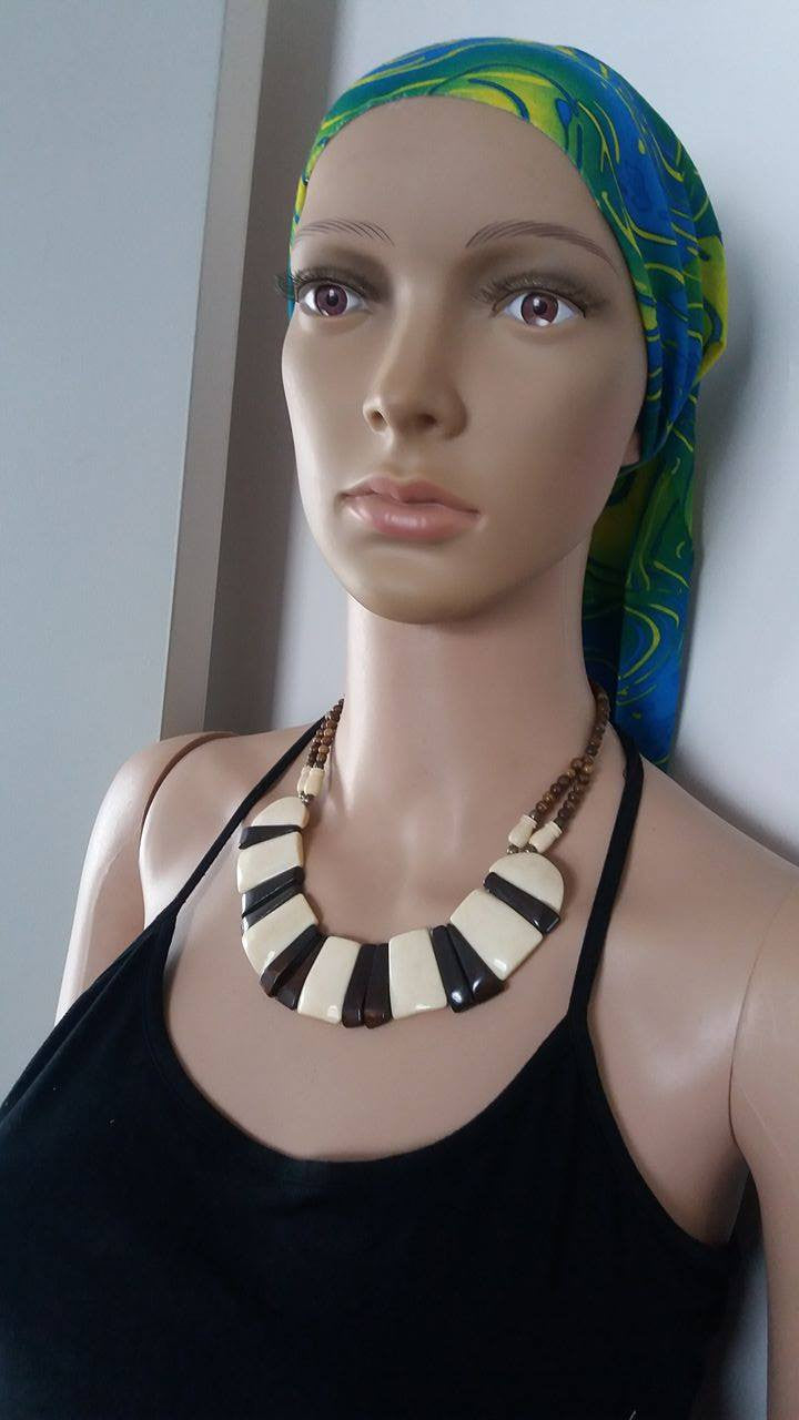 BOHEMIAN STYLE HANDCRAFTED BONE  NECKPIECE