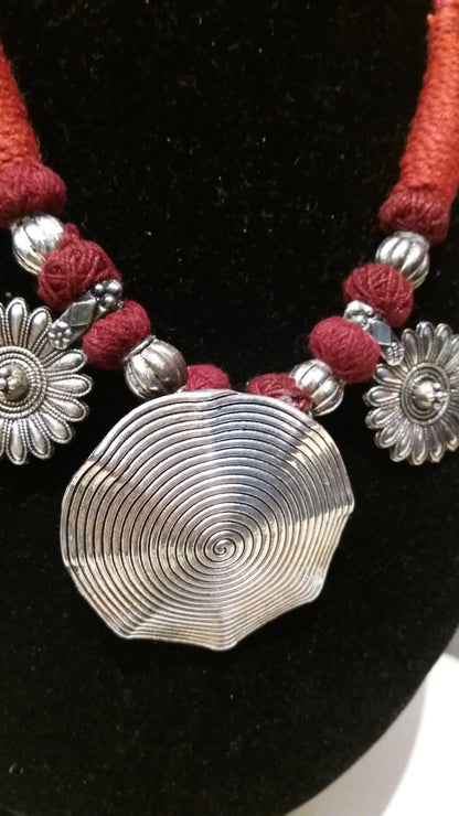 BOHEMIAN STYLE HANDCRAFTED VINTAGE  AFGHAN CHARMS NECKLACE