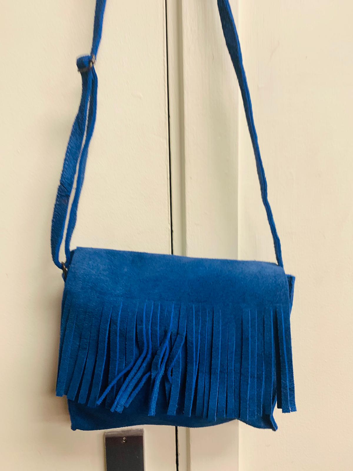 BOHEMIAN STYLE HANDCRAFTED GENUINE  SUEDE LEATHER BAGS #20652