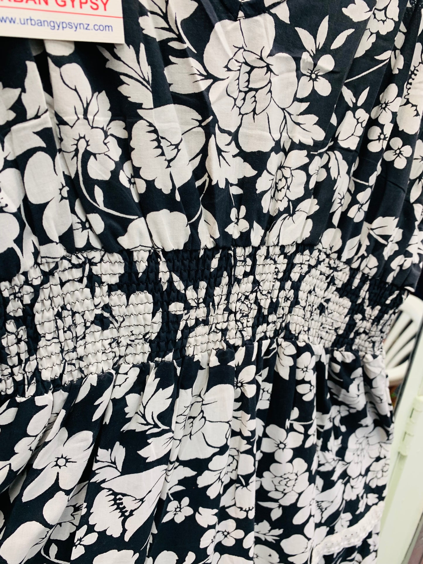 Bohemian style handcrafted cotton Boho dress #08153