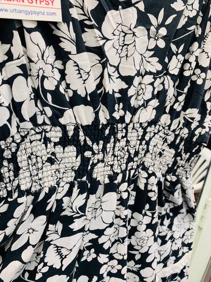 Bohemian style handcrafted cotton Boho dress #08153