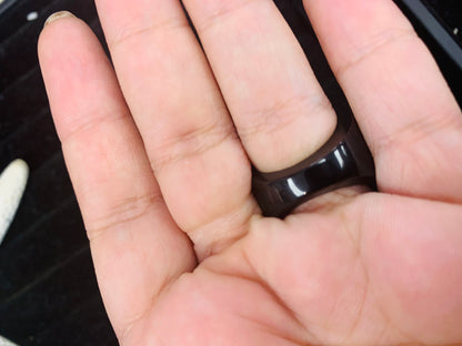 Bohemian style handcrafted wood Ring # 894