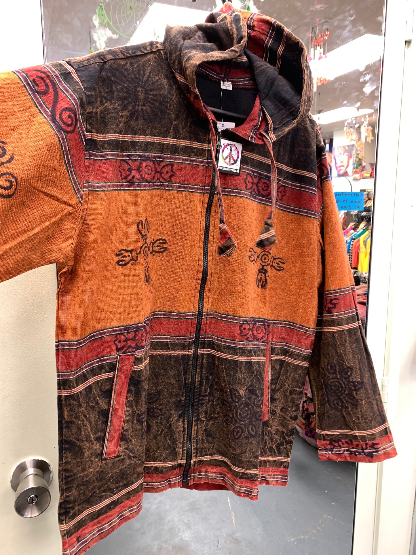 Handcrafted cotton Zipper Hoodie# 6458812