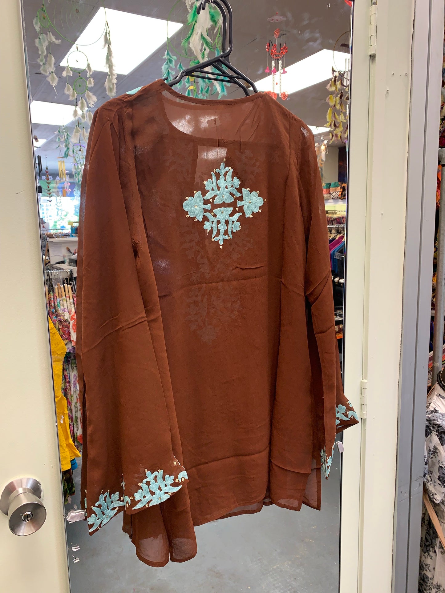 Bohemian style handcrafted Georgette Top #0120