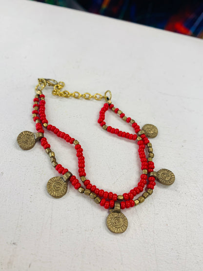 BOHEMIAN STYLE HANDCRAFTED BEADS BRACELET # 5079