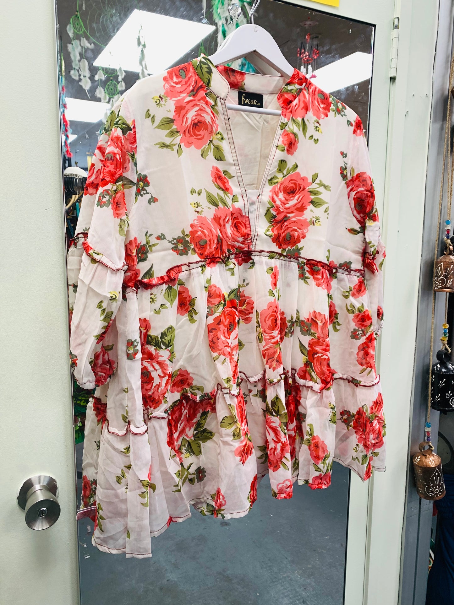 Bohemian style handcrafted Georgette Top/dress #413006