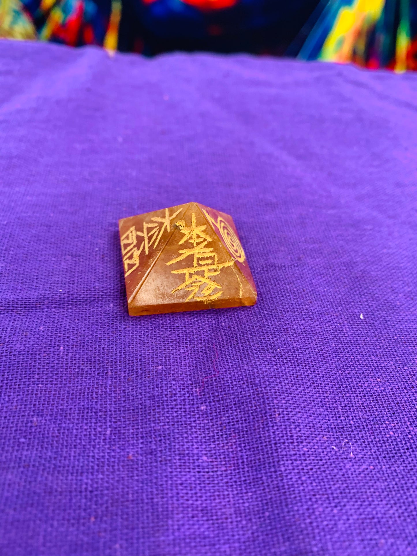 BOHO NATURAL STONE PYRAMID  # 12214