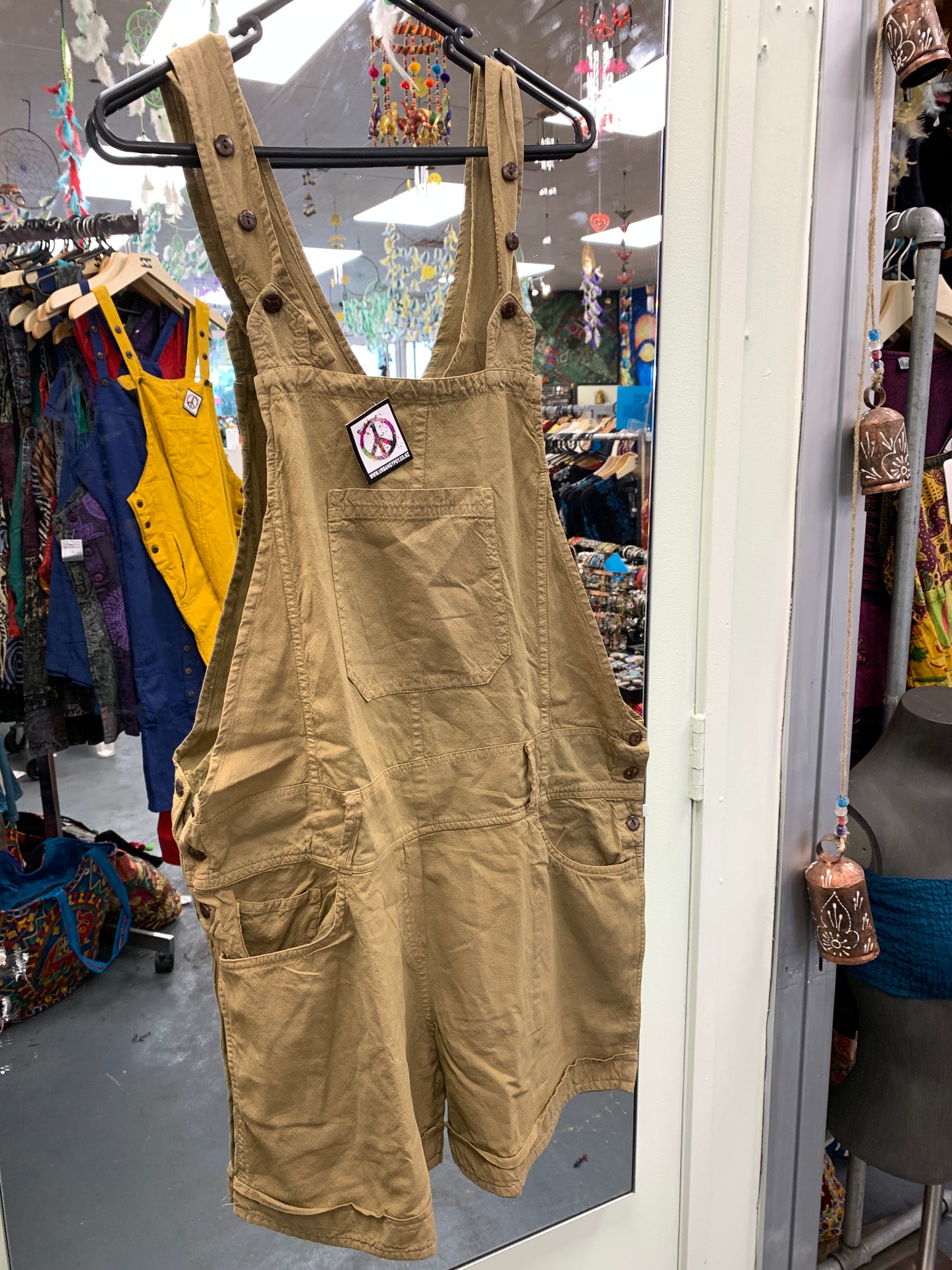 Handcrafted Cotton Overall Shorts  #431444