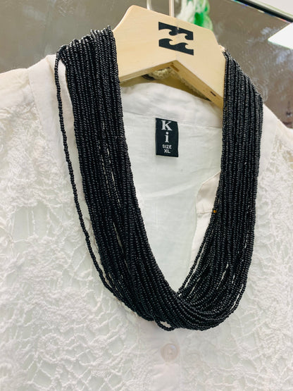 BOHEMIAN STYLE HANDCRAFTED SEED BEADS NECKLACE # 2293