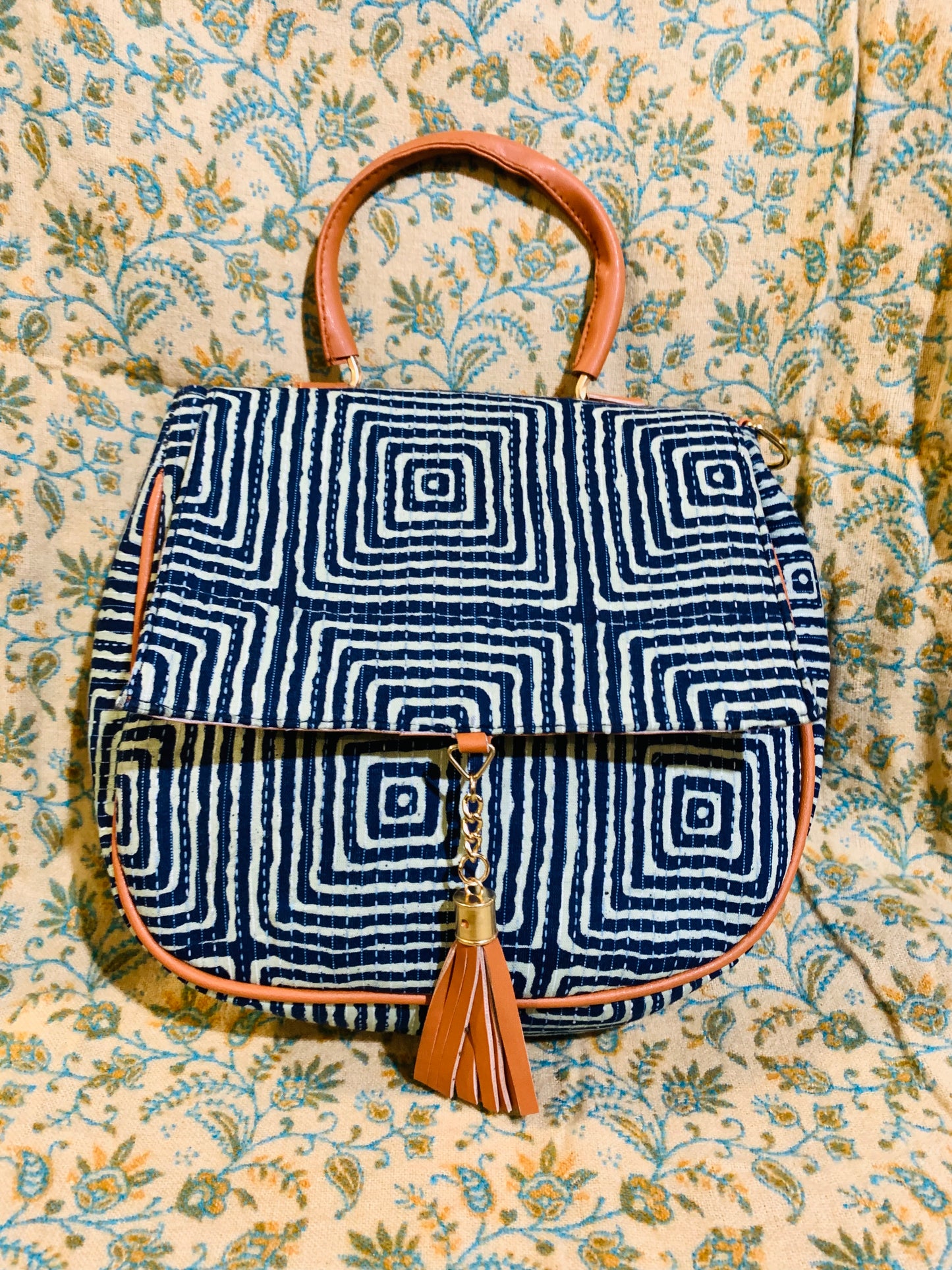 BOHEMIAN STYLE HANDCRAFTED HANDBAG # 3357