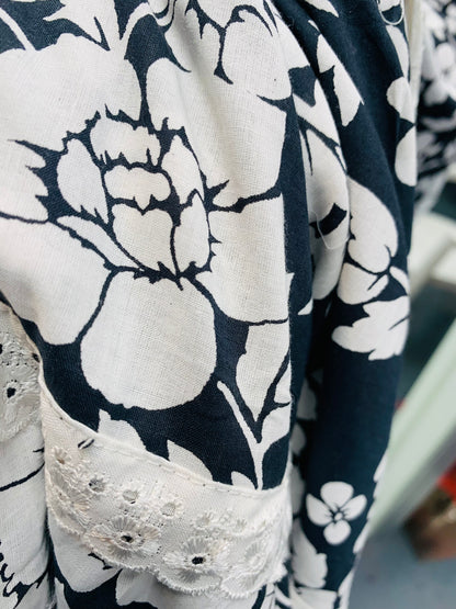 Bohemian style handcrafted cotton Boho dress #08153