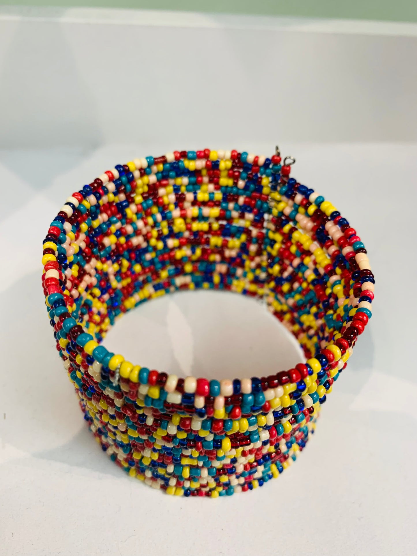 BOHEMIAN STYLE HANDCRAFTED HAND CUFF BEADS BANGLE# 2426